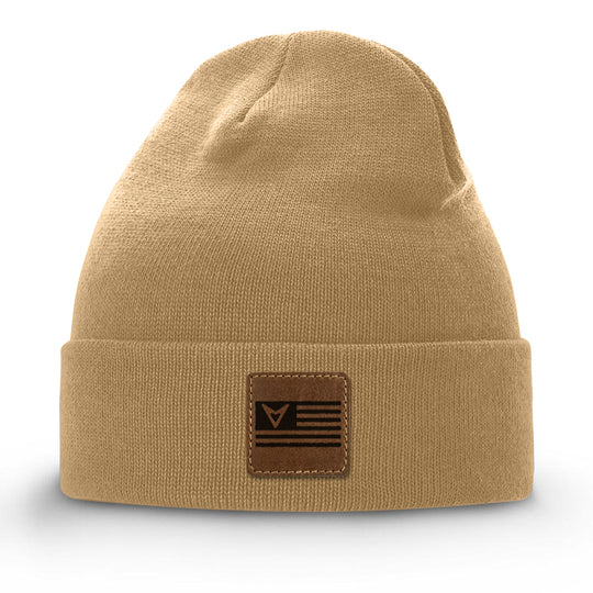 Patriot Flag Patch Beanie