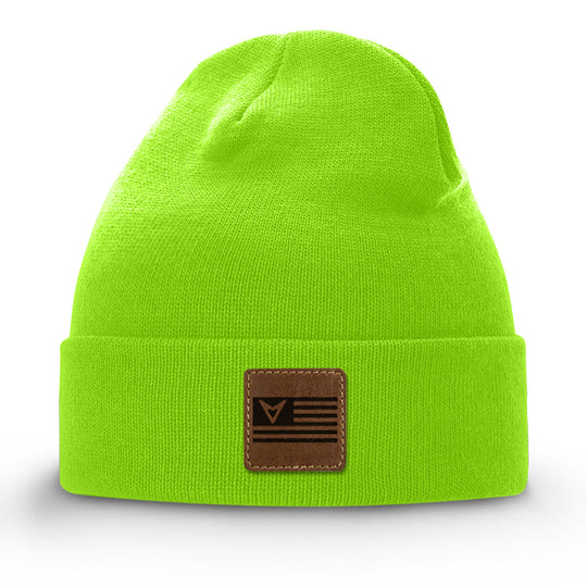 Patriot Flag Patch Beanie