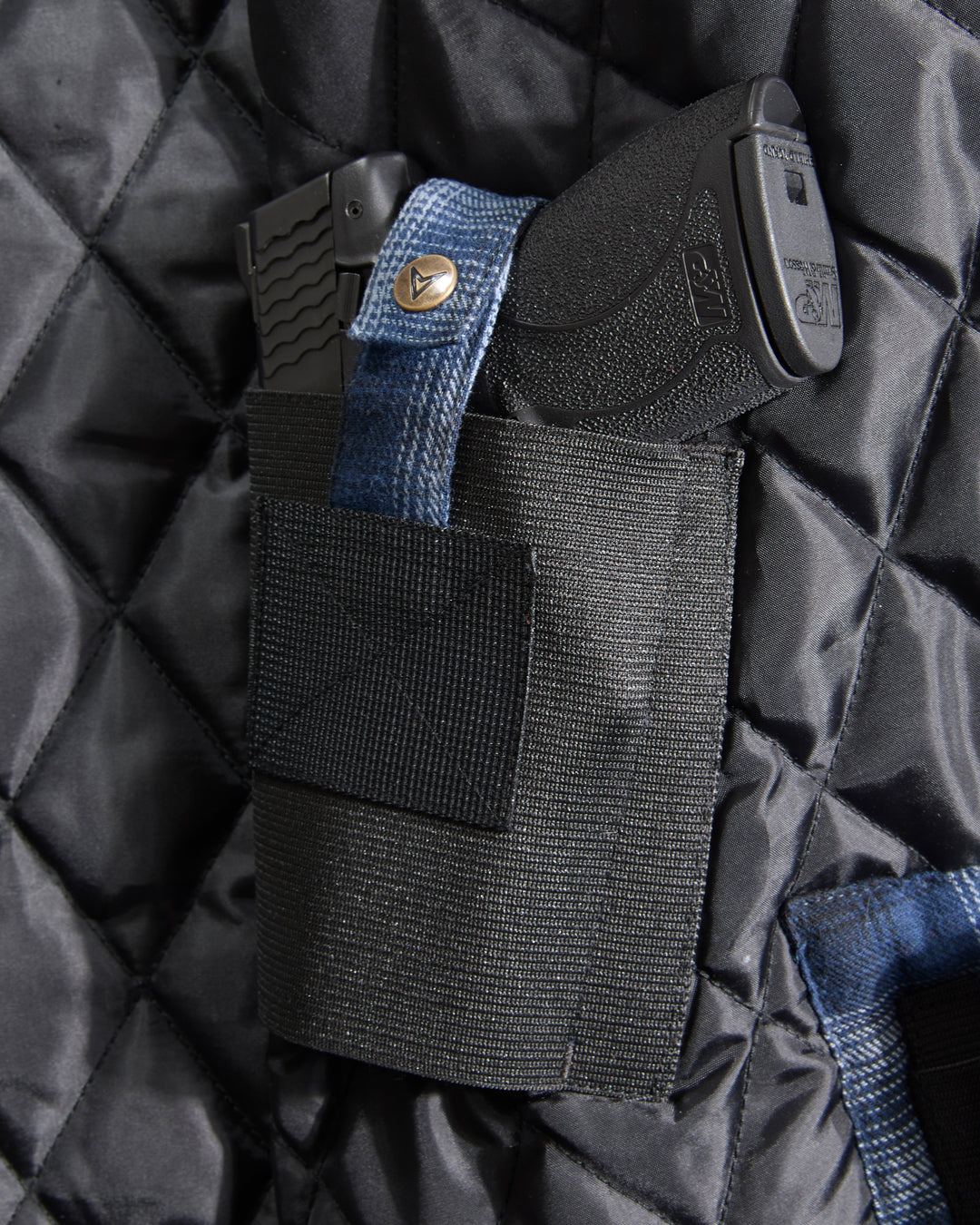 Concealed Carry Quilt Lined Shirt Jacket