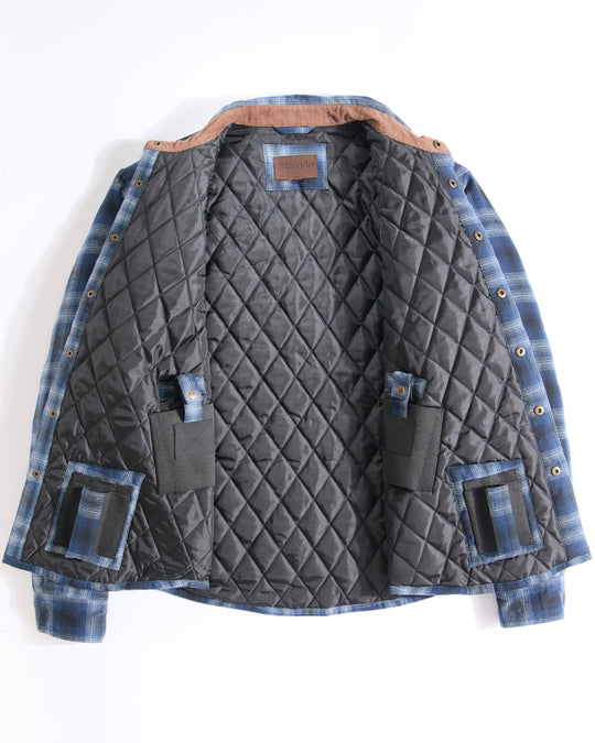 Concealed Carry Quilt Lined Shirt Jacket