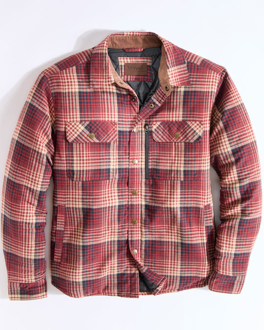Concealed Carry Quilt Lined Shirt Jacket