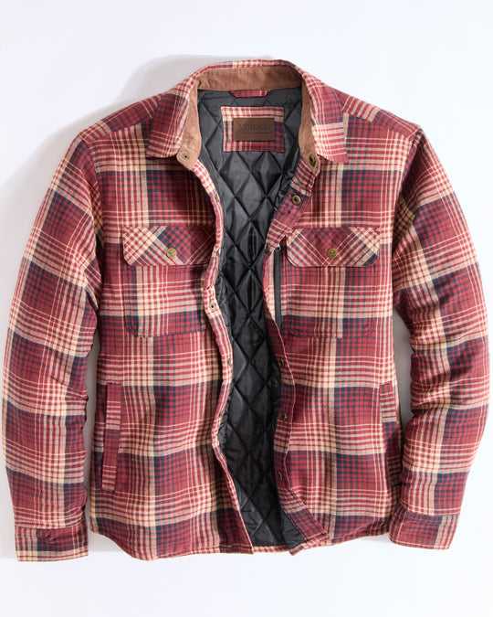 Concealed Carry Quilt Lined Shirt Jacket
