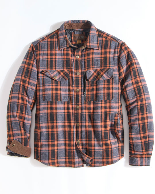 Concealed Carry Quilt Lined Shirt Jacket