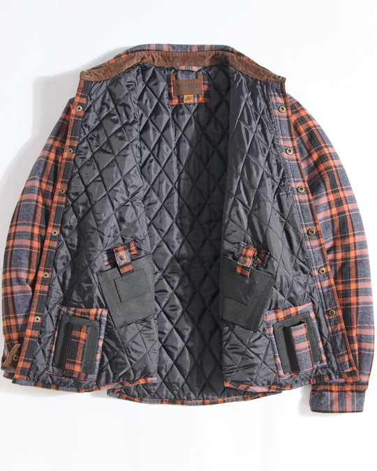 Concealed Carry Quilt Lined Shirt Jacket