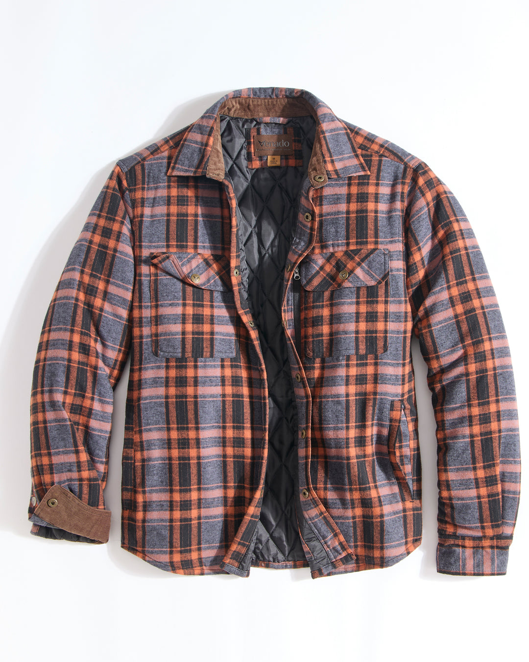 Concealed Carry Quilt Lined Shirt Jacket
