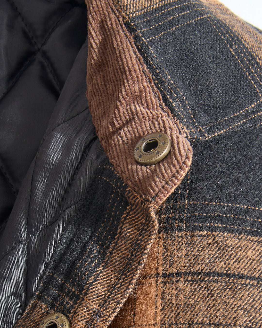 Concealed Carry Quilt Lined Shirt Jacket