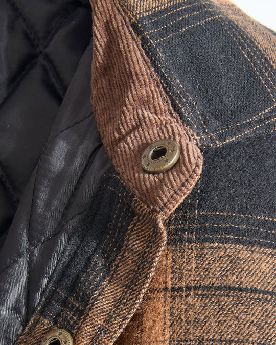 Concealed Carry Quilt Lined Shirt Jacket