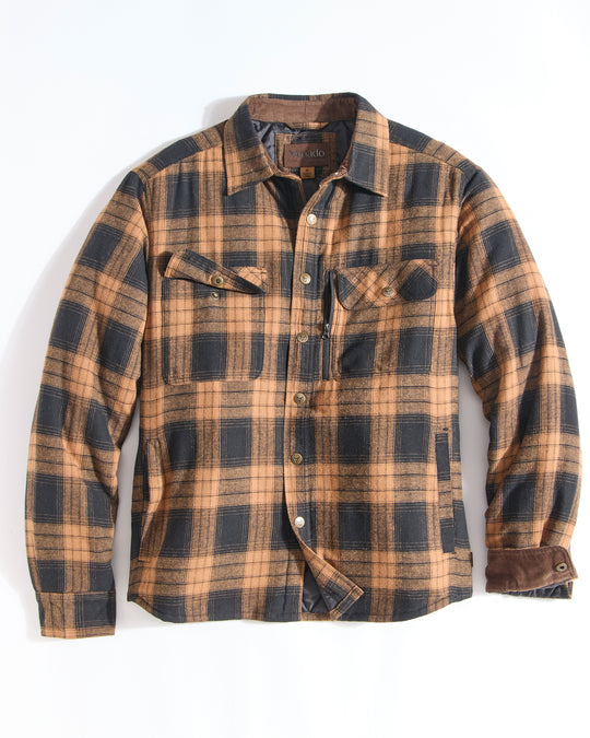 Concealed Carry Quilt Lined Shirt Jacket