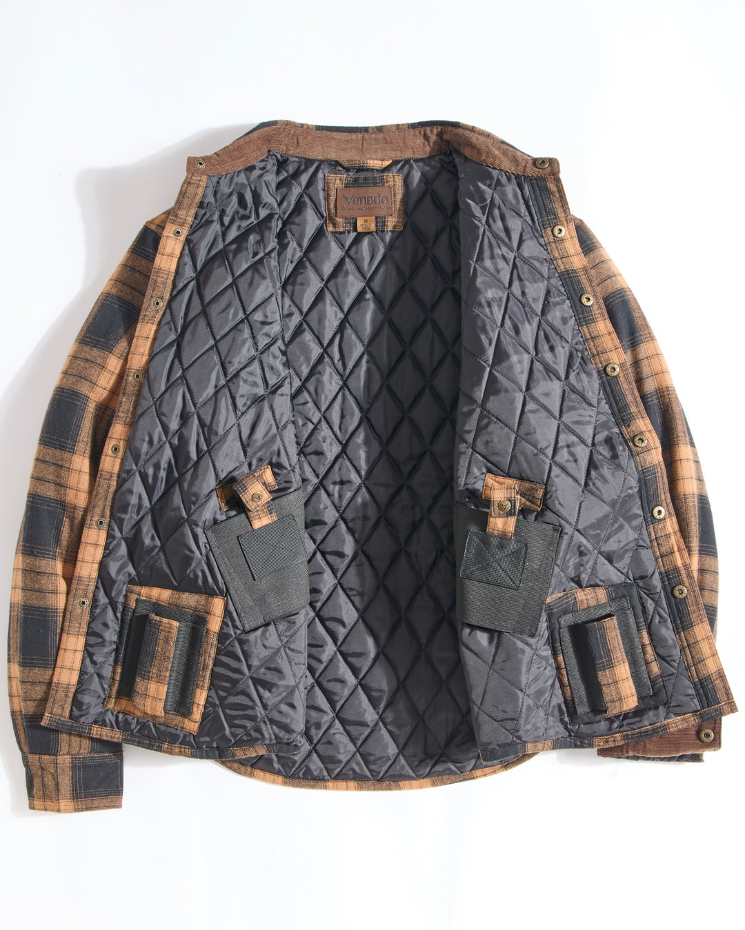 Concealed Carry Quilt Lined Shirt Jacket