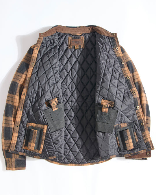 Concealed Carry Quilt Lined Shirt Jacket