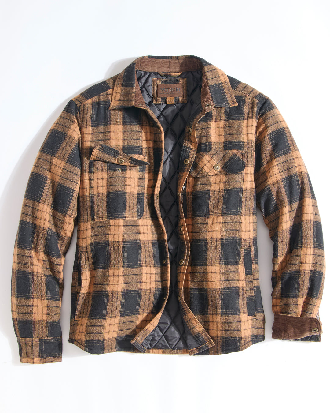 Concealed Carry Quilt Lined Shirt Jacket