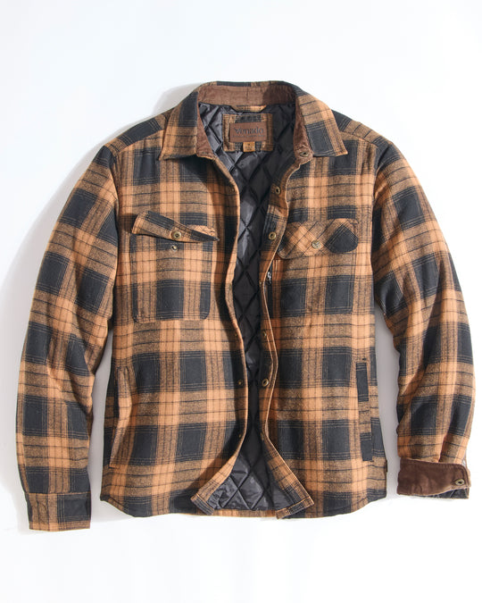 Concealed Carry Quilt Lined Shirt Jacket