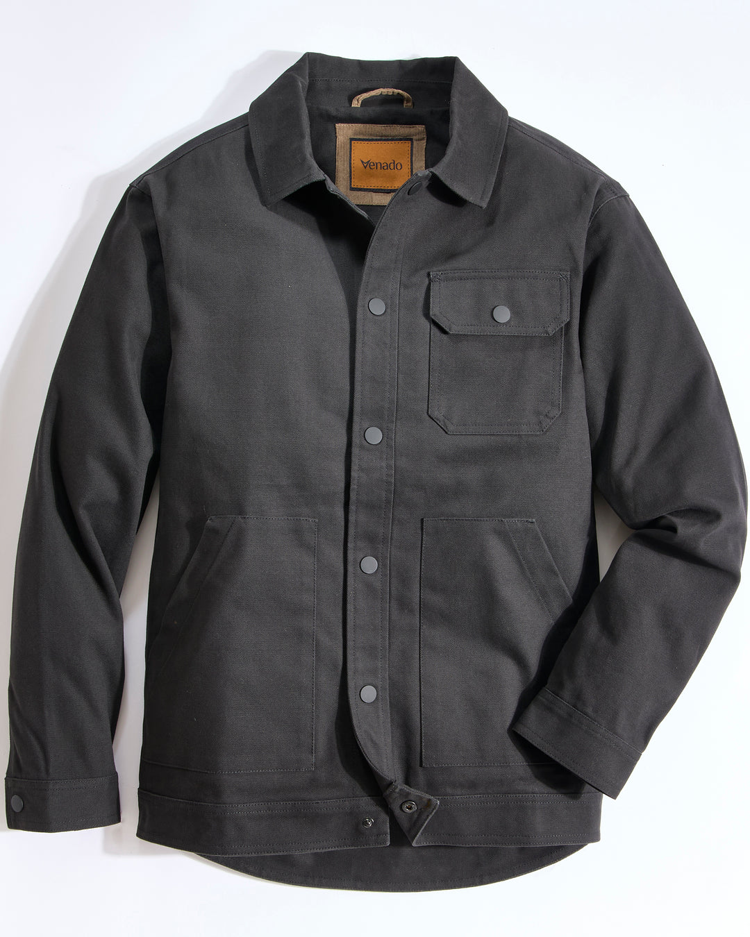concealed carry dress shirt Men's Concealed Carry Jacket CCW Journeyman Shirt Jacket 3XT Big & Tall Brown Cotton Solid Long Sleeve Legendary Whitetails