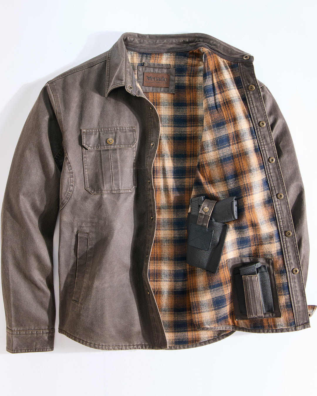 Bountyman Concealed Carry Shirt Jacket XL Tall / Moose Brown