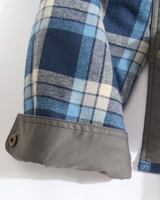 Concealed Carry Hooded Quilt Lined Shirt Jacket