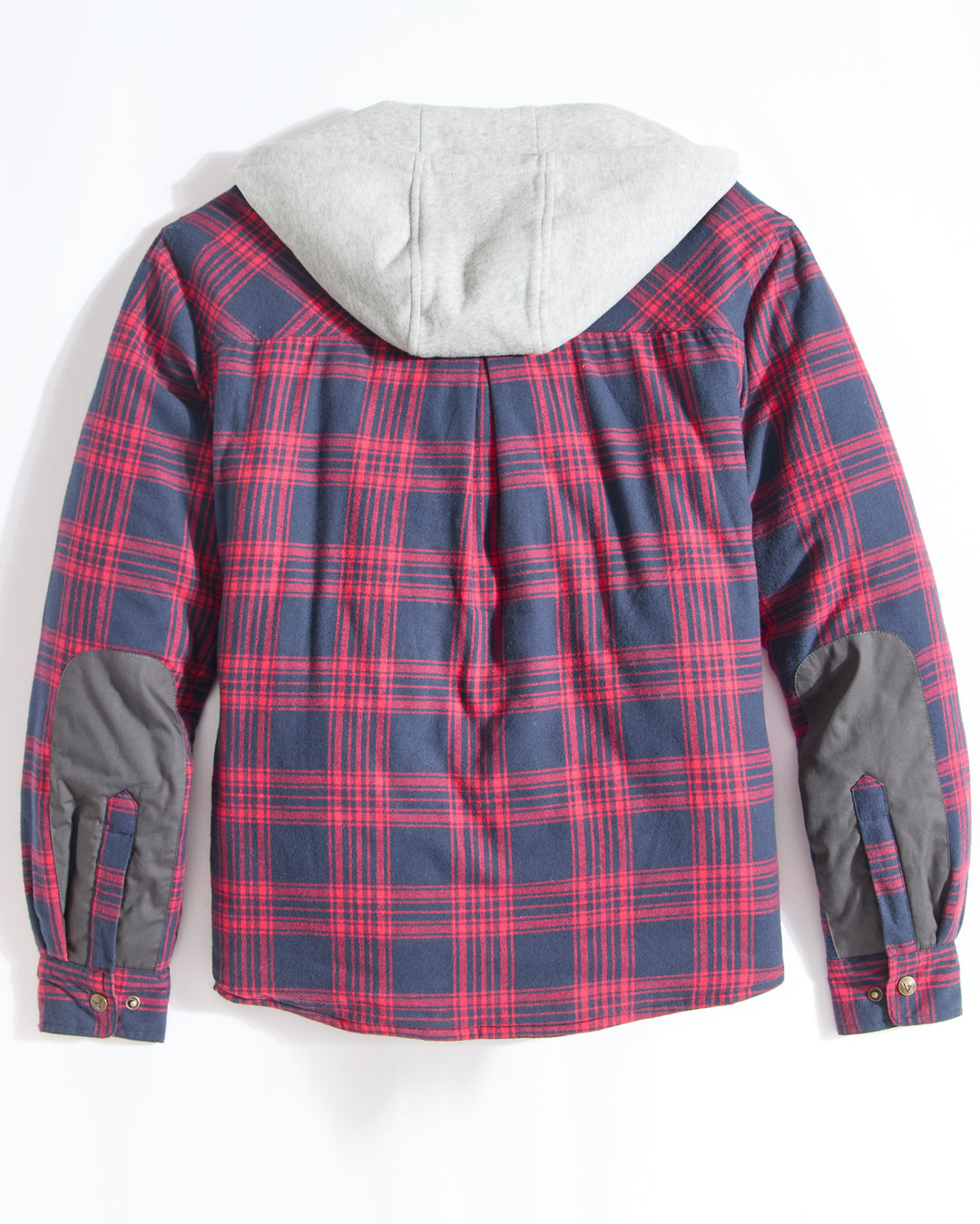 Concealed Carry Hooded Quilt Lined Shirt Jacket
