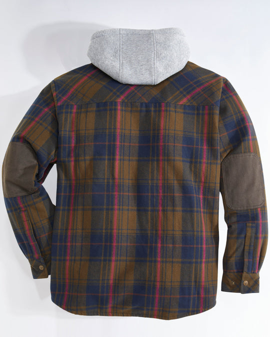 NorthWoods Berber Lined Hooded Shirt Jacket Mens Outerwear Venado 