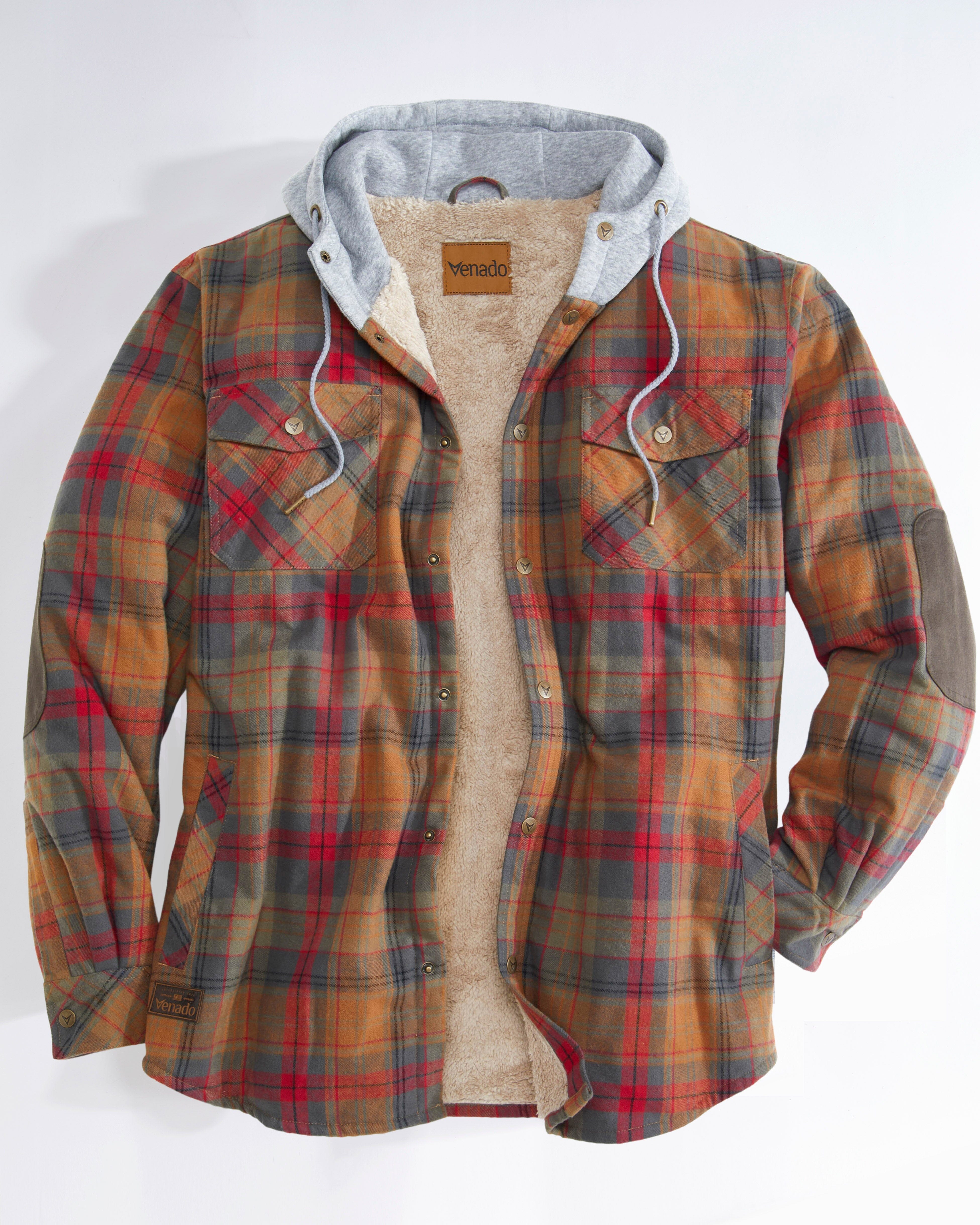 NorthWoods Berber Lined Hooded Shirt Jacket – Venado