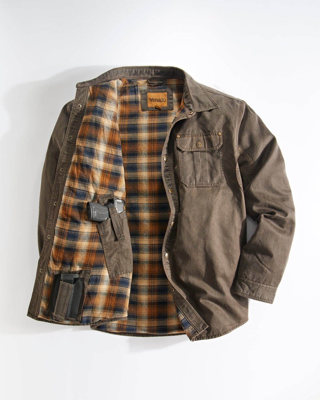 Bountyman Concealed Carry Shirt Jacket Mens Outerwear Venado 
