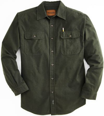 Camp Fire Chamois Shirt Shirts & Tops Venado Olive Medium 