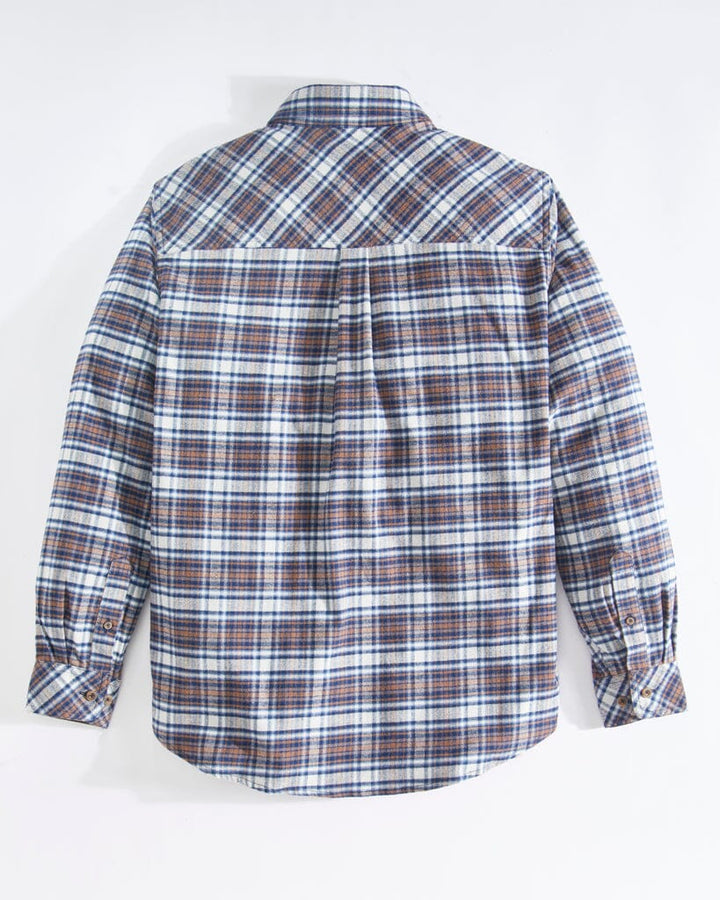 Venado Men's Premium Stretch Flex Force Flannel Shirt - Fall Casual Button-Down With Corduroy Details