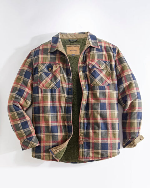ジャケット・アウター THE NEWHOUSE MATEO BLANKET SHIRTS Mateo, Vertical quilted jacket with spread collar | Mackage® US