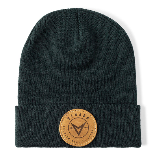 Premium V Logo Knit Beanie Hat Accessories Venado OSFM Forest 