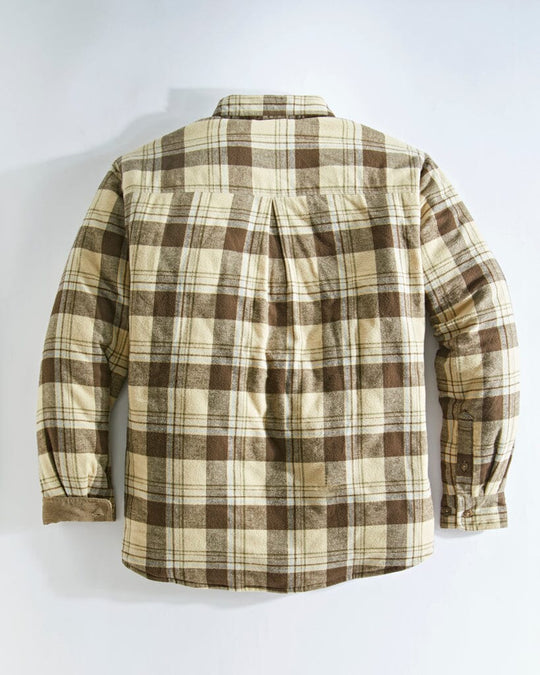 Quilt Lined Brushed Flannel Shirt Jacket Mens Outerwear Venado 