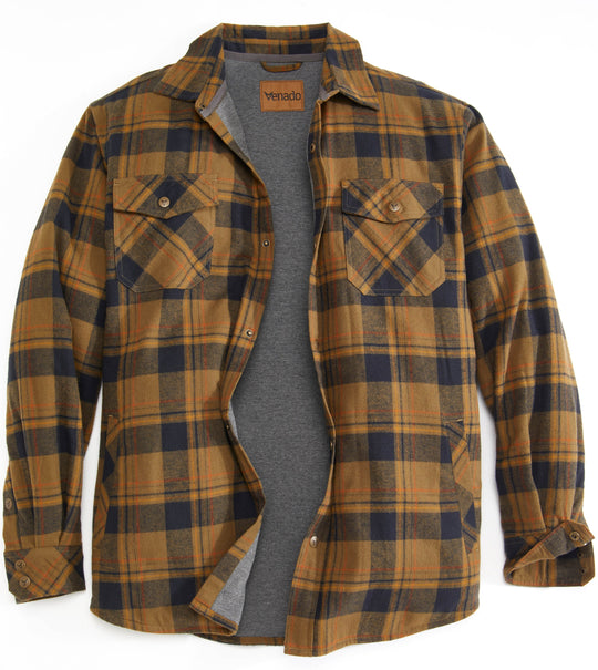 Retreat Thermal Lined Flannel Shirt Jacket Mens Outerwear Venado 