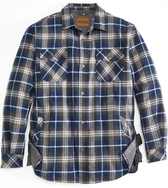 Retreat Thermal Lined Flannel Shirt Jacket Mens Outerwear Venado Small Lakeside 