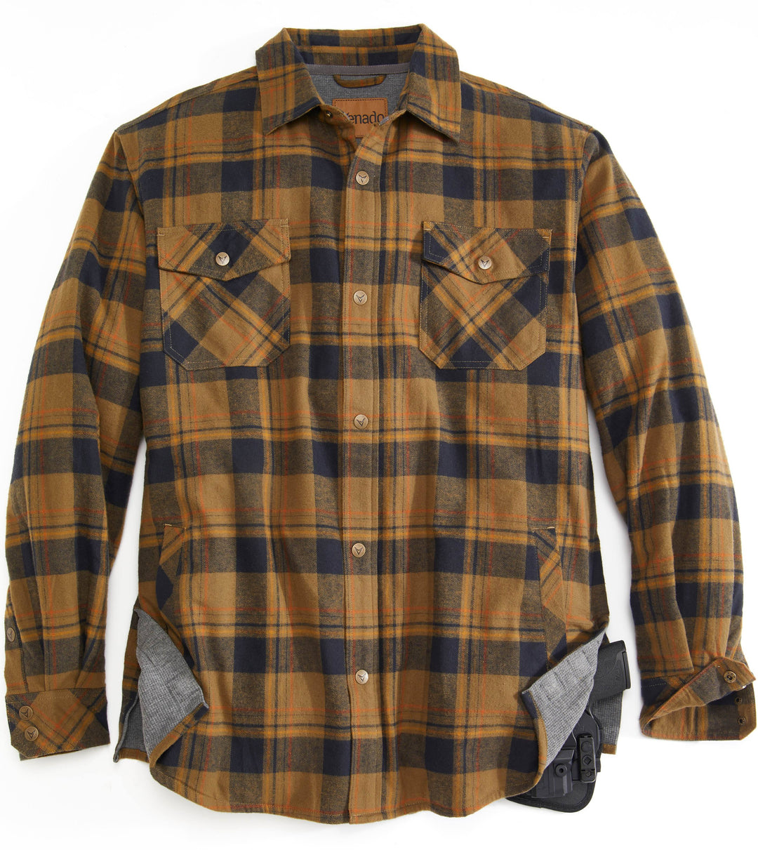 Retreat Thermal Lined Flannel Shirt Jacket Mens Outerwear Venado Small Rustic 